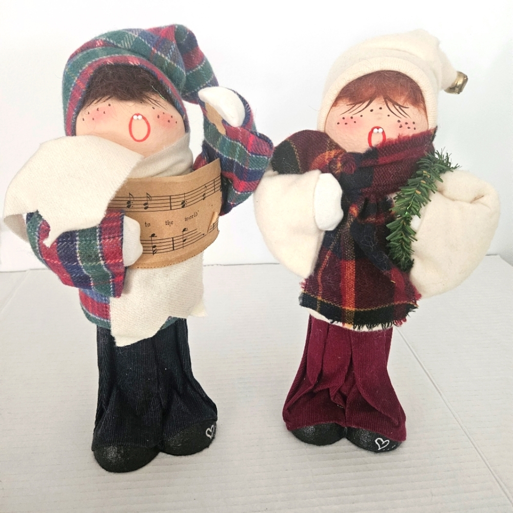 Pair of Christmas Carolers